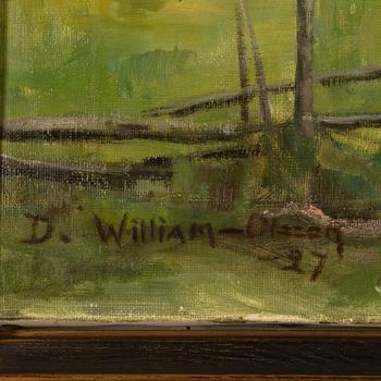 Donald William-Olsson, oil on canvas, signed and dated -27.