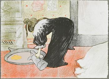 MAPP med färglitografier, 11 st, "Elles", efter Henri Toulouse-Lautrec, numrerad upplaga 1229/1250, London, 1969.