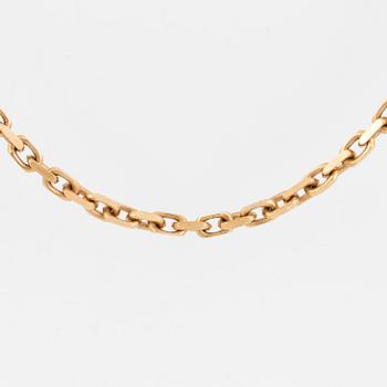 18K gold necklace.