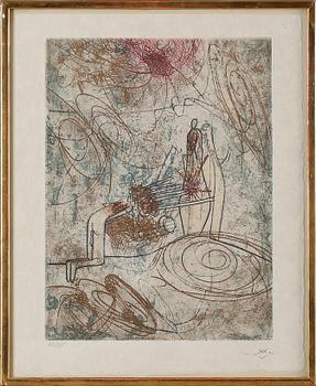 ROBERTO MATTA, aquatint, signerad, numrerad 63/75.