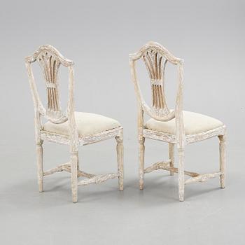 STOLAR, ett par, Gustavianska, 1700-talets slut.
