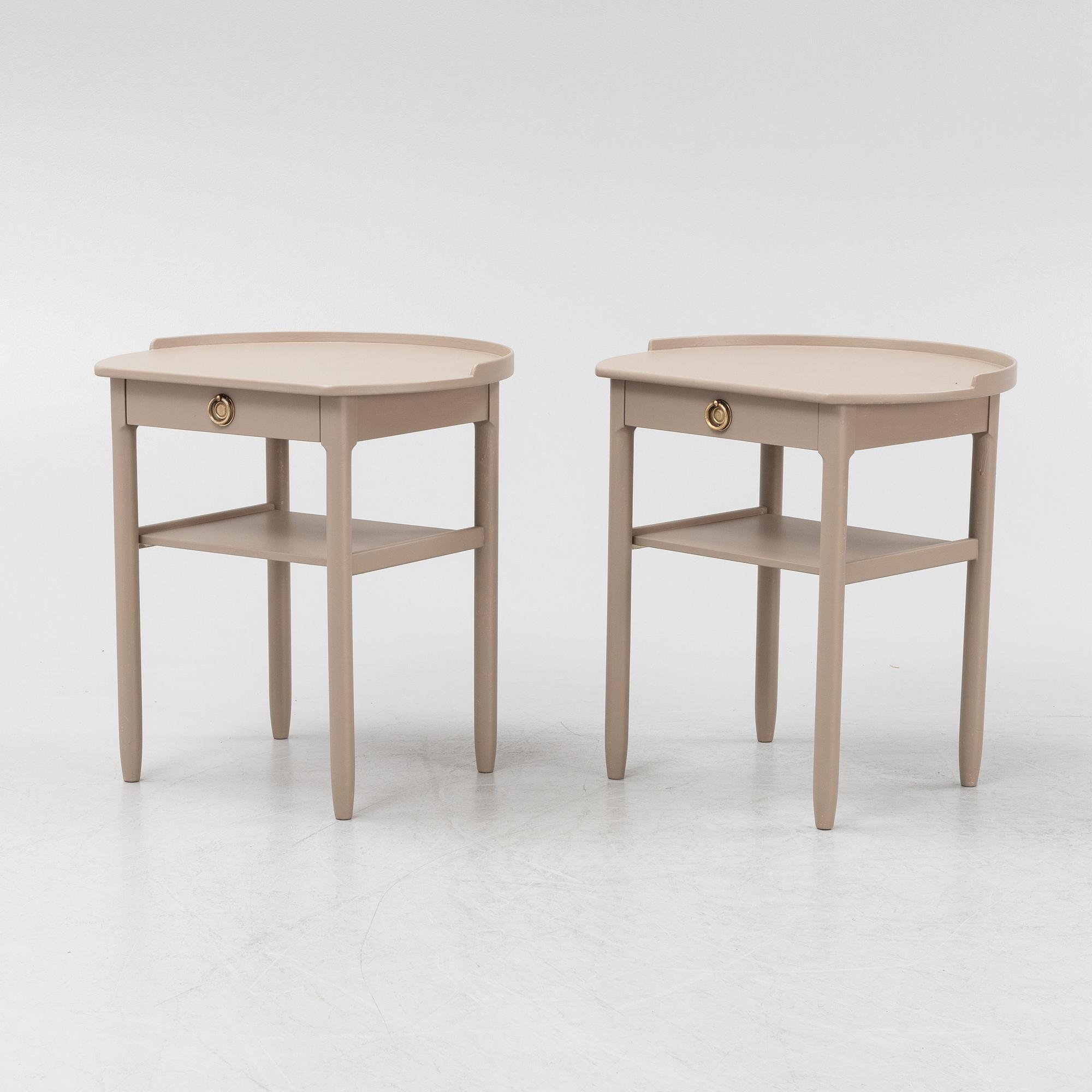 Sven Engström och Gunnar Myrstrand, sängbord, ett par, Bodafors, 1963.