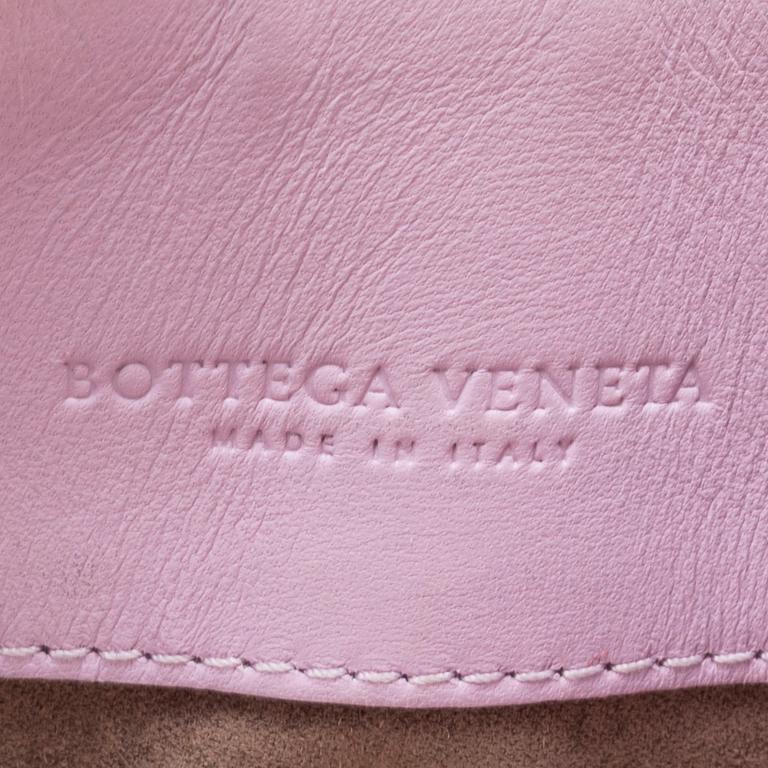 A Bottega Veneta leather bag.