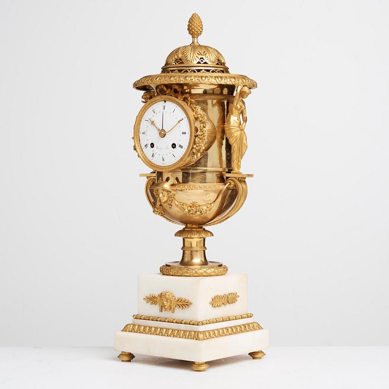 A French early 19th century mantel clock.