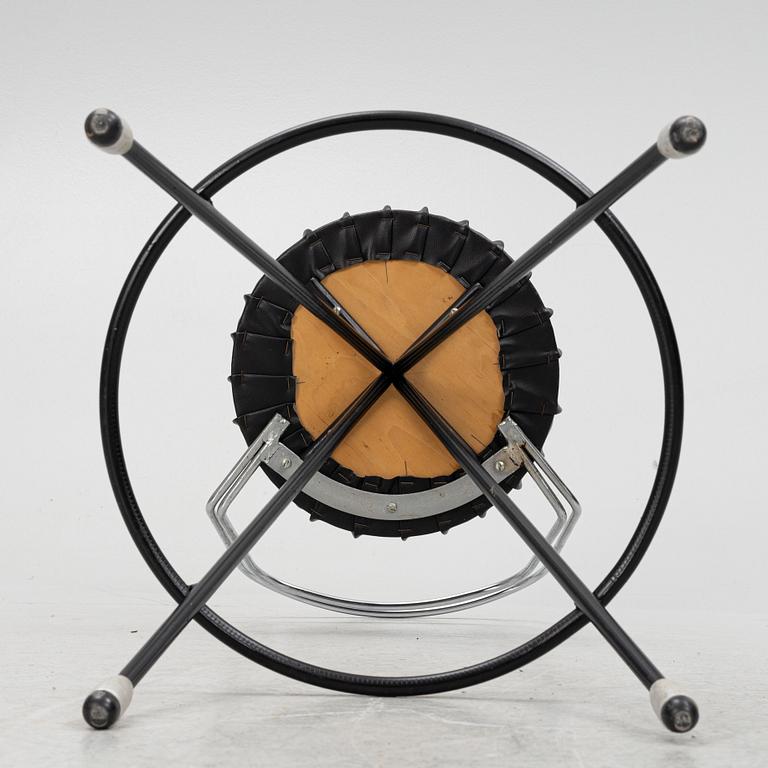 Bar counter and three chairs, 1970s.