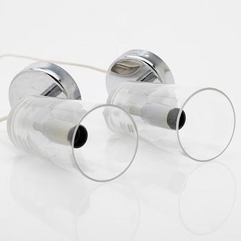 Gunnel Svensson, wall lights, a pair, “Manhattan 8”, for Bsweden, late 20th century.