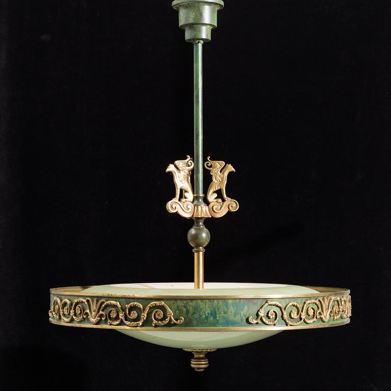 A 1920/30's ceiling lamp.
