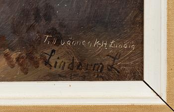 Lindorm Liljefors, Autumn landscape with mallard.