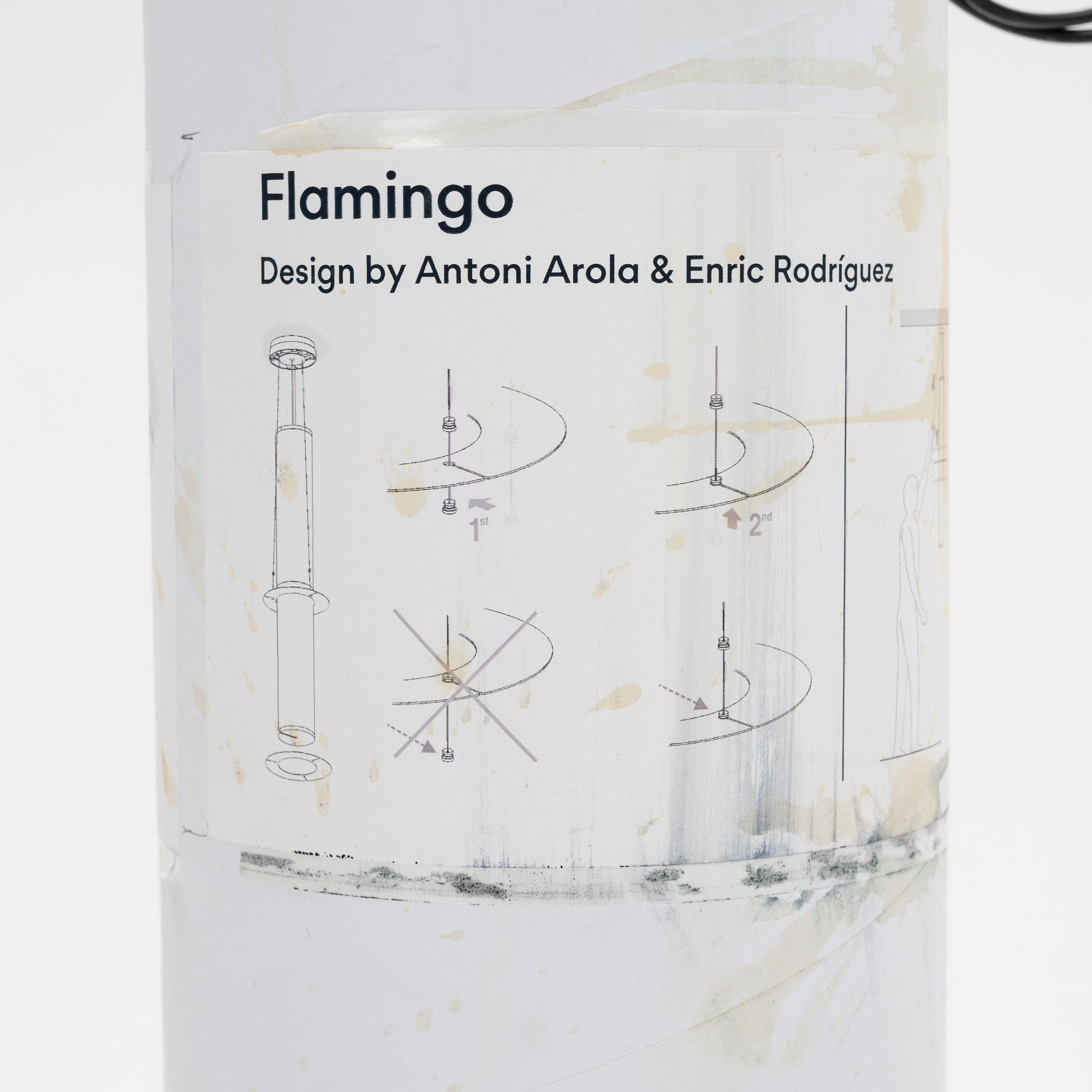 Antoni Arola & Enric Rodriguez, taklampa, "Flamingo pendel 1527", Vibia, Spanien.