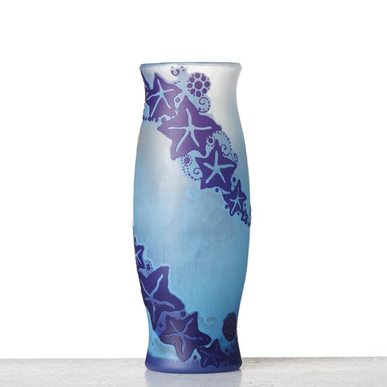 Fritz Blomqvist, an Art Nouveau cameo glass vase, Orrefors, Sweden ca 1915.