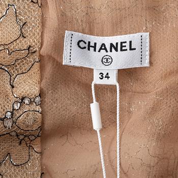 Chanel, a lace dress, french size 34.