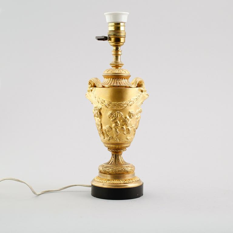 BORDSLAMPA, empirestil, 1800-/1900-tal.