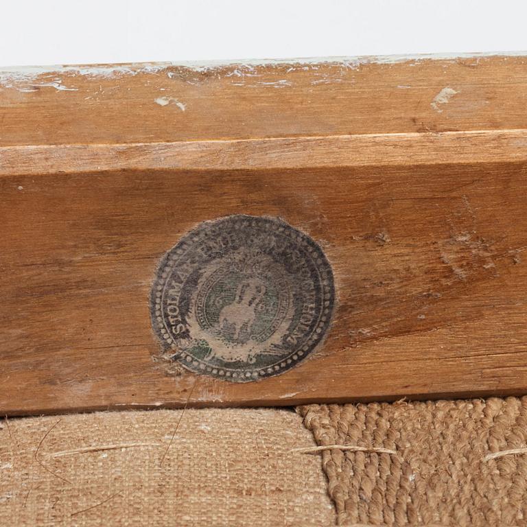 TABURETTER, ett par, av Erik Öhrmark (mästare i Stockholm 1777-1813), Gustavianska.