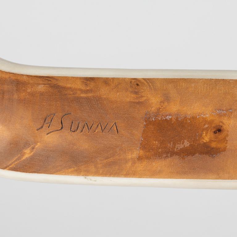 A reindeer horn knife by Anders Sunna, signed.