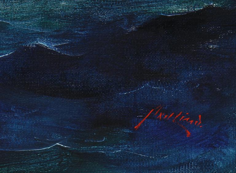 AXEL LIND, olja på duk. Sign.