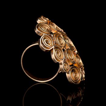 LIISA VITALI, RING, 14K guld. Helsingfors 1969.