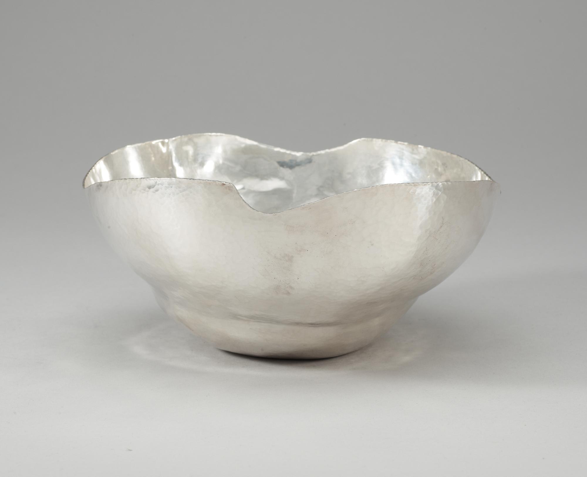 A sterling bowl by Christina Zachrisson, Stockholm 1976.