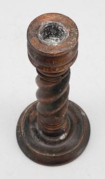 LJUSSTAKE, trä, barockstil, 1800-tal.