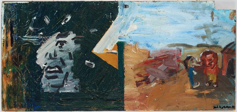 Jarl Ingvarsson, oil on masonite, signed.
