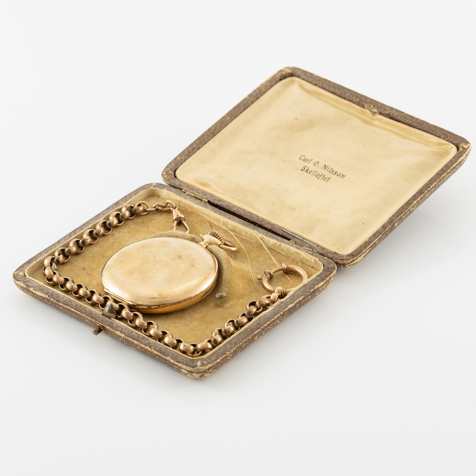 Fickur, Viking, 14K guld, 51 mm.