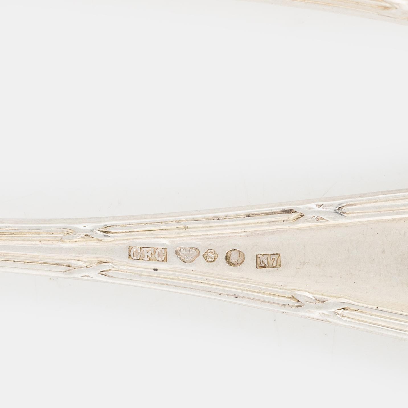 Fruit cutlery, 24 pieces, silver, mark of Carl Fredrik Carlman, Stockholm 1913-14.