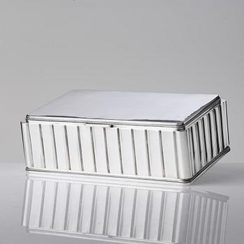 Atelier Borgila, a sterling silver box, Stockholm 1955.