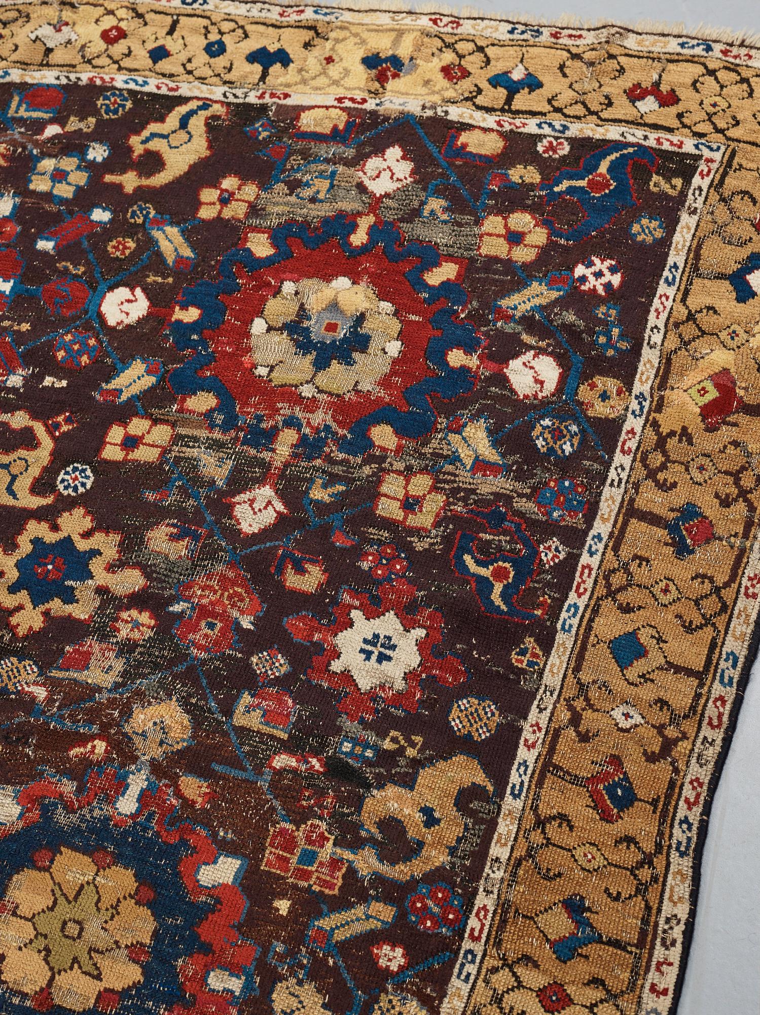 A carpet, fragment, an antique Karabagh 18th century, ca 293-300,5 x 202,5-205,5 cm.