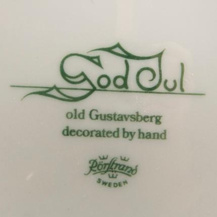 A 62 pieces later part of the 20th century Christmas porcelain service, "God Jul"/"Old Gustavsberg", Rörstrand.