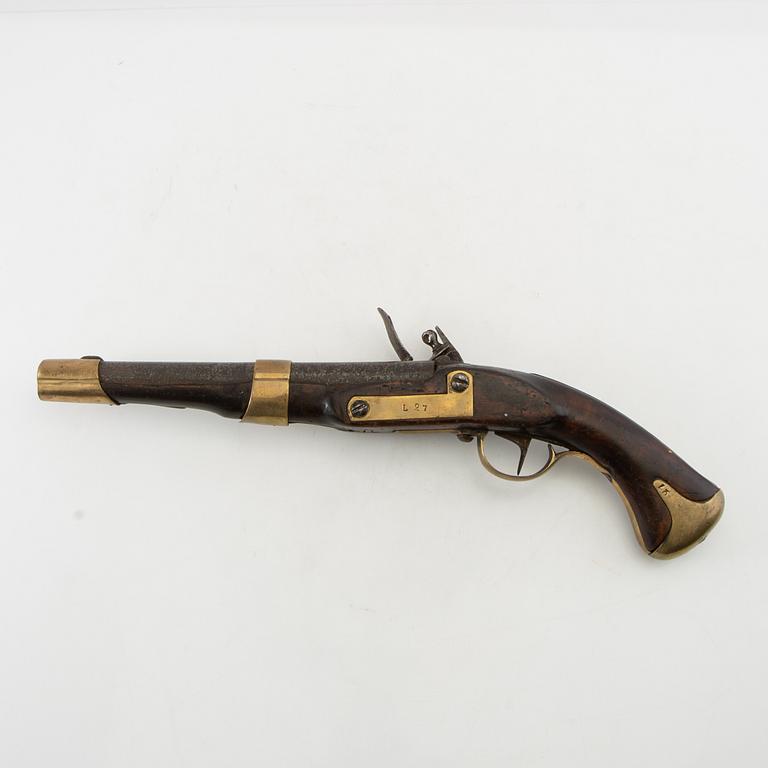 Flintlock pistol, Swedish, m/1816 for the Skåne Carabiniers.