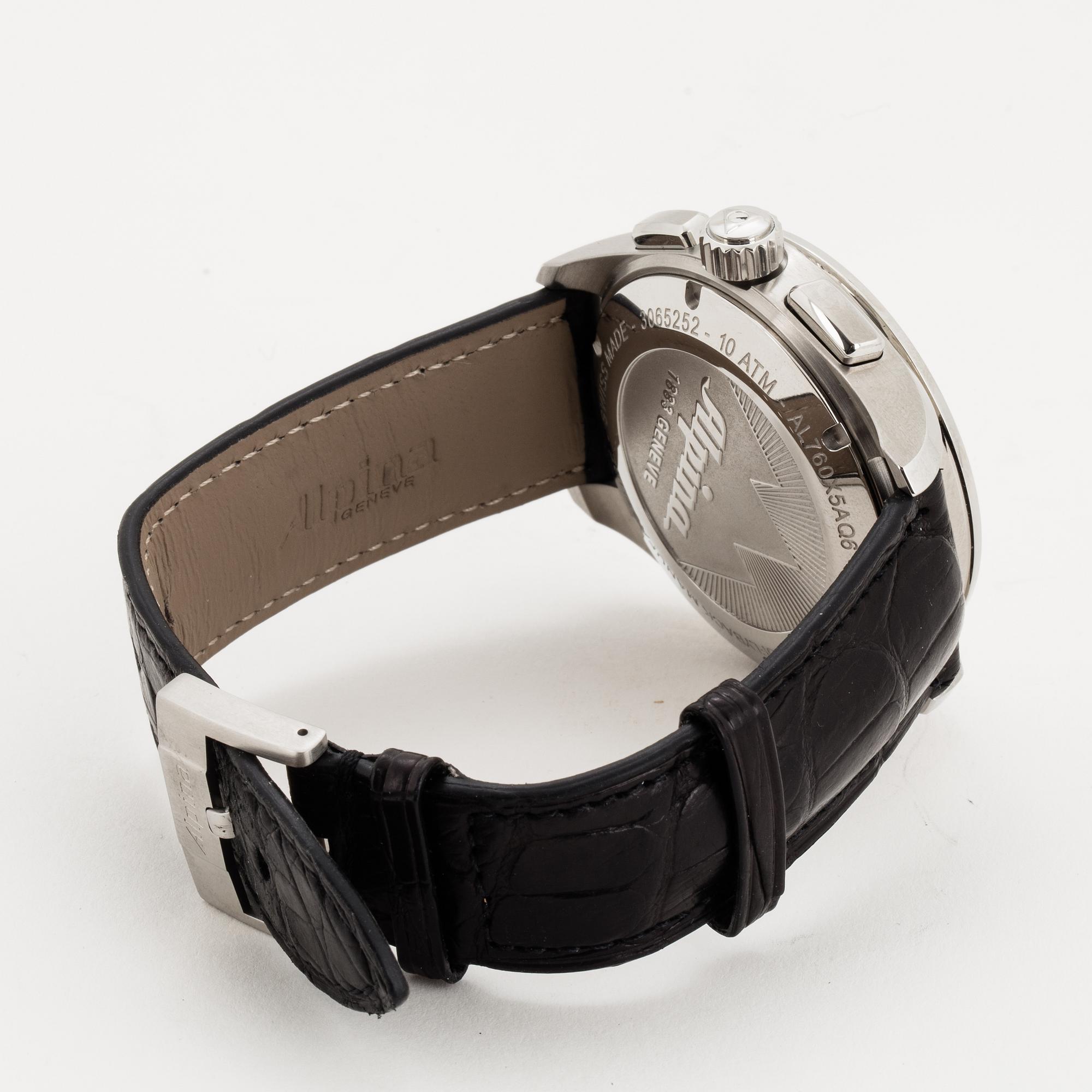 Alpina, Alpiner 4, Flyback chronograph. wristwatch, 45 mm.