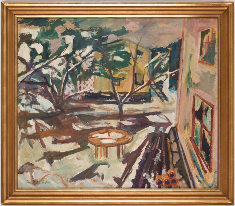 ERIC HALLSTRÖM, oil on relined canvas, signed Eric Hallström.