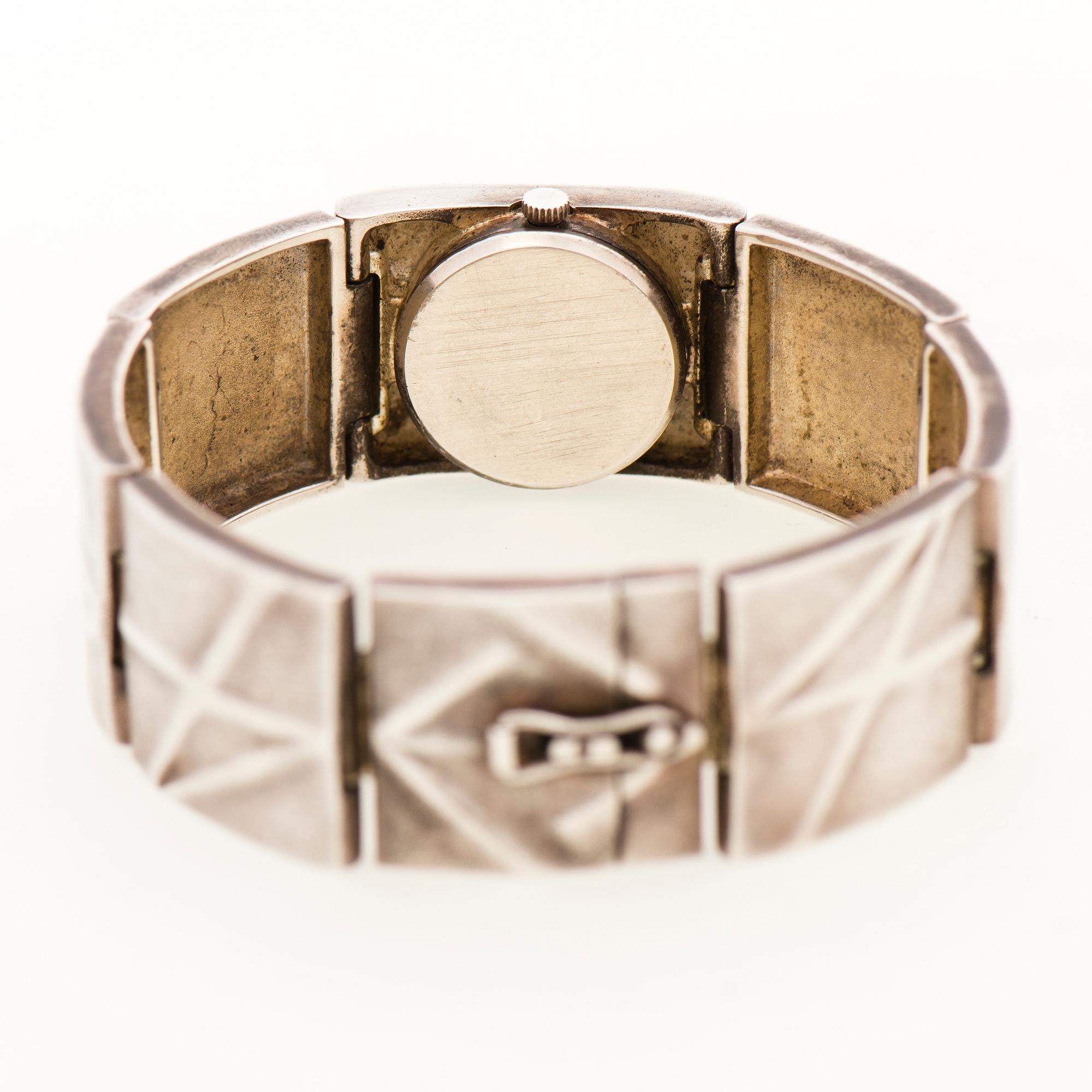 A BJÖRN WECKSTRÖM WRISTWATCH, "Istral", silver. Lapponia 1981.