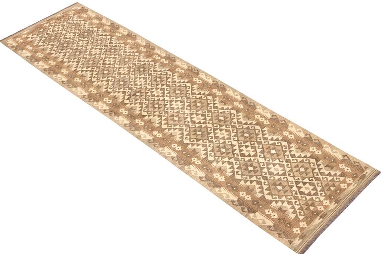 A Kelim runner, Afghanistan, a. 381 x 83 cm.