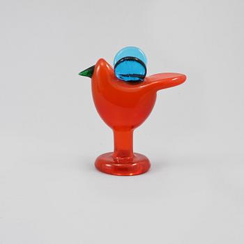 FIGUR, glas, Oiva Toikka, Nuutajärvi, Notsjö, signerad, 1900-talets andra hälft.