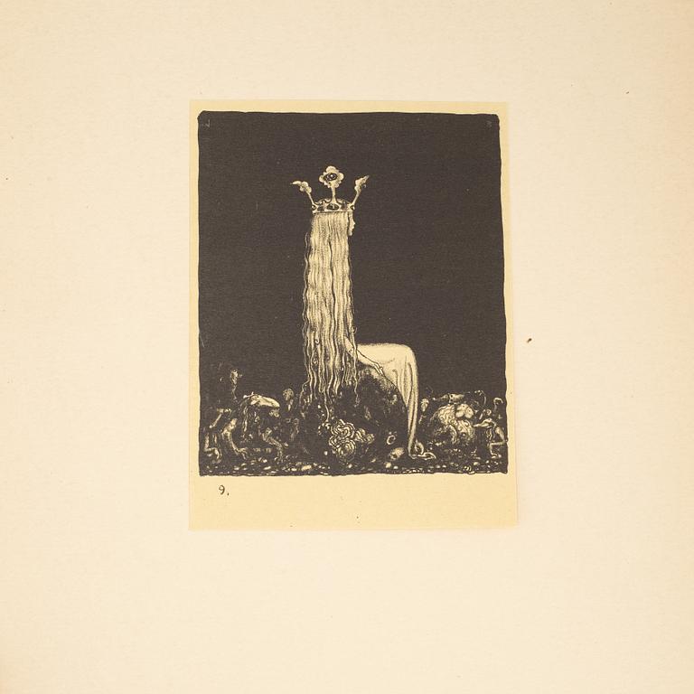 John Bauer, "Troll", svit om tio litografier, , Ernst Bauers Förlag Göteborg, A. Börtzells, 1915.
