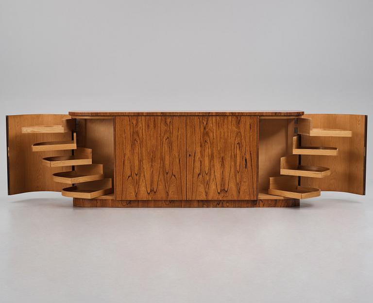 Greta Magnusson Grossman, a zebrano veneered sideboard, Firma Studio, Stockholm ca 1935.