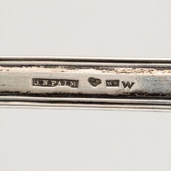 A silver soup lable by Johan Niklas Palm, Visby, Sweden, 1851.