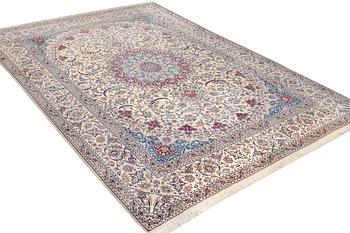 Matta, Nain, part silk, 6 laa, ca. 363 x 249 cm.