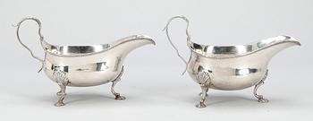 SÅSSNIPOR, ett par, London 1783. Totalvikt 460 gr.