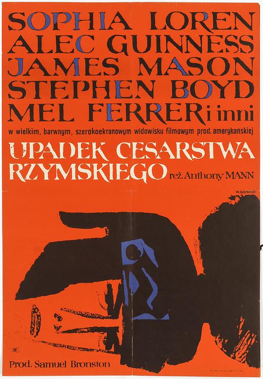 FILMAFFISCHER, 2 st, "Doktor Mabuses tusen ögon" och "Romarrikets fall", M Stachurski resp. W Gorka. 1960-tal.