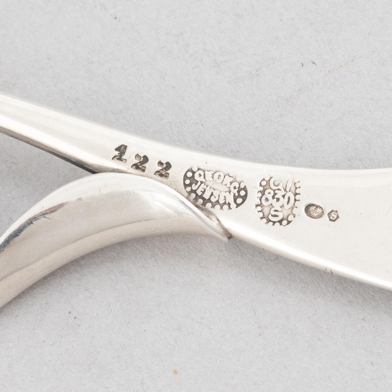 Georg Jensen, brevkniv, silver, Danmark 1915-30.
