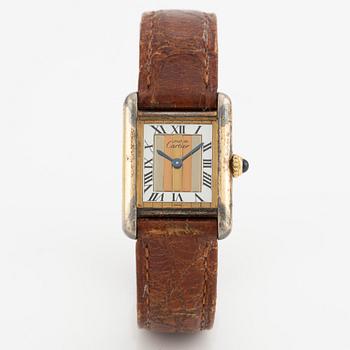 must de CARTIER, Tank, armbandsur, 20,5 x 20 (28) mm.