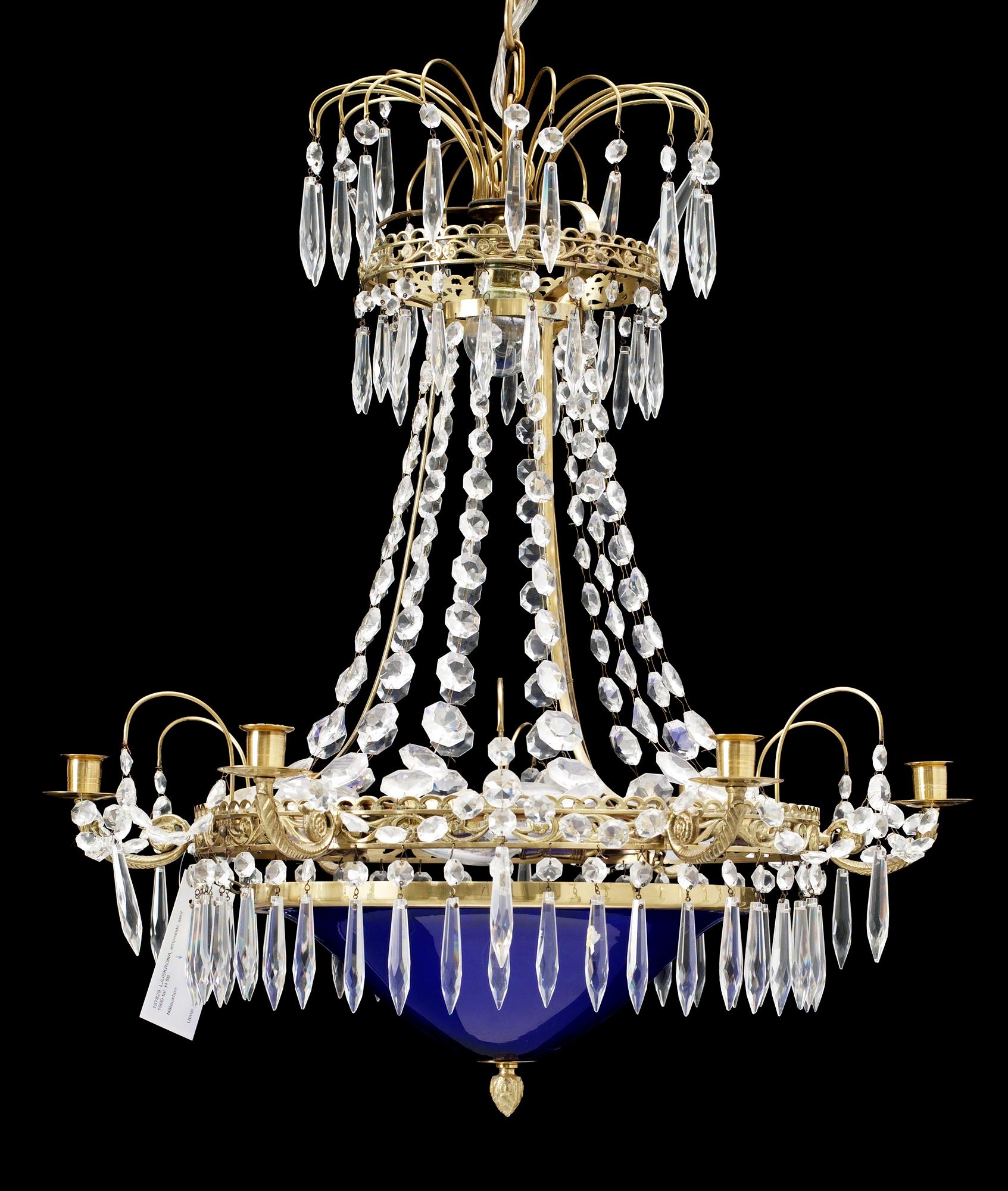 LJUSKRONA, empirestil, sent 1900-tal. H 59.