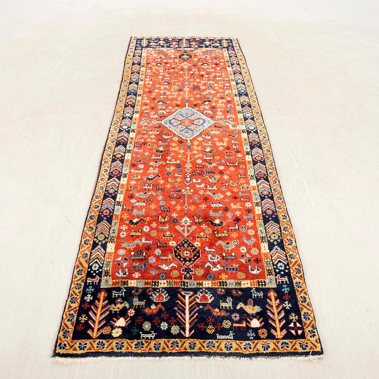 Carpet Oriental gallery old approx. 294x106 cm.