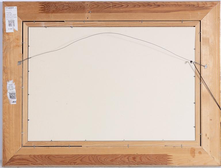 Lindorm Liljefors, Rådjur i vårvinterlandskap.