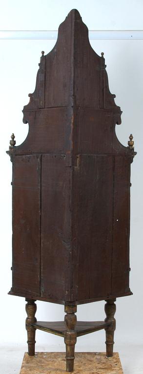 HÖRNSKÅP, 1700/1800-tal.