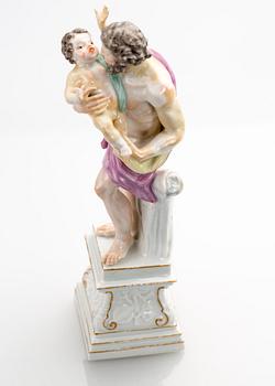 FIGURIN, porslin, Meissen, 1700-tal.