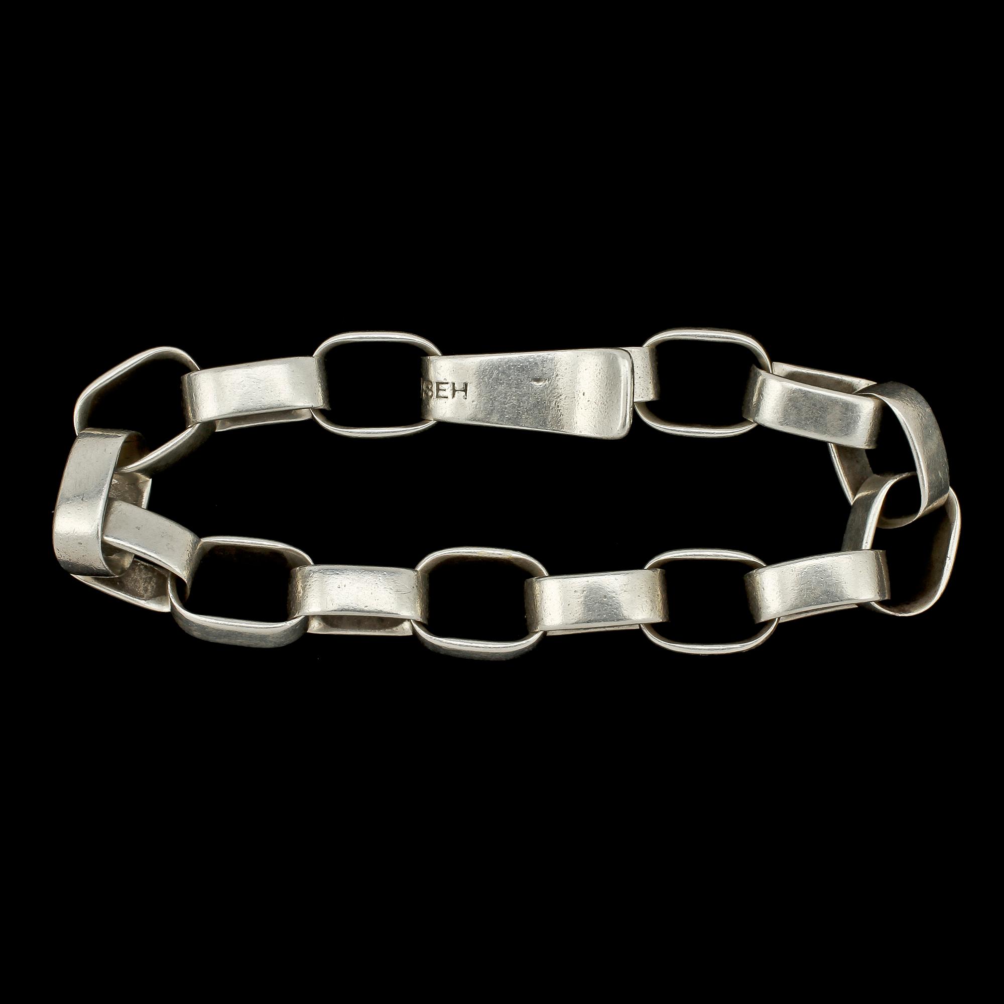 ARMLÄNK, sterlingsilver, Sven Erik Högberg, Göteborg, 1963. Vikt 34 g.