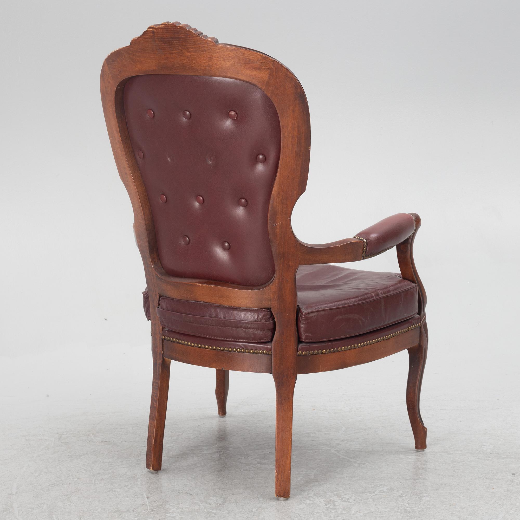 A Rococo style armchair, second half of the 20th century.