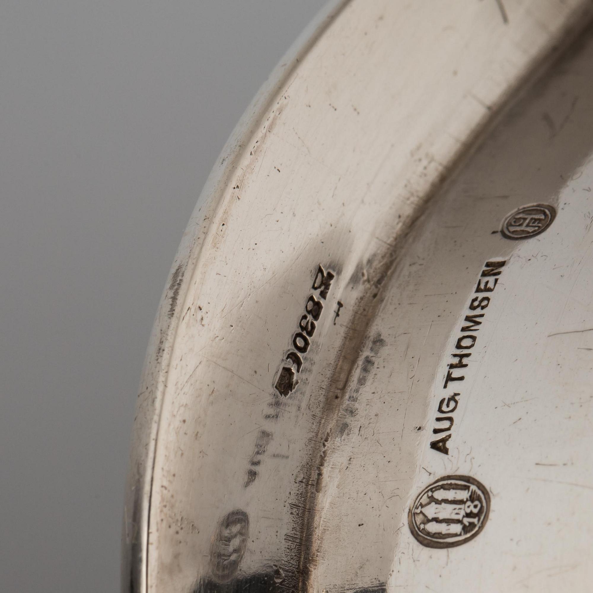 SKÅL, silver, August Thomsen, Christian F. Heise, Köpenhamn, Danmark. 1918. Vikt ca 530 g.